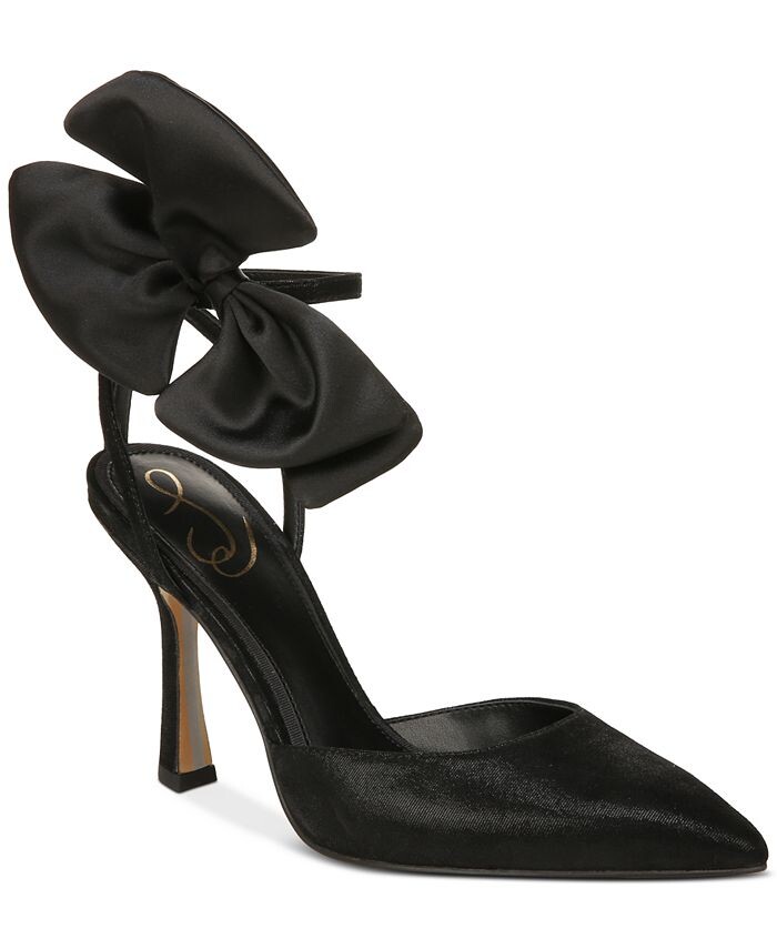 

Женские туфли-лодочки Halie с острым носком и бантом Sam Edelman, черный