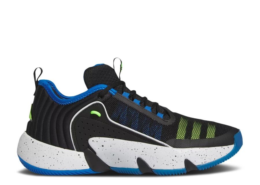 

Кроссовки adidas Trae Unlimited 'Black Lucid Lemon Blue Bird', черный