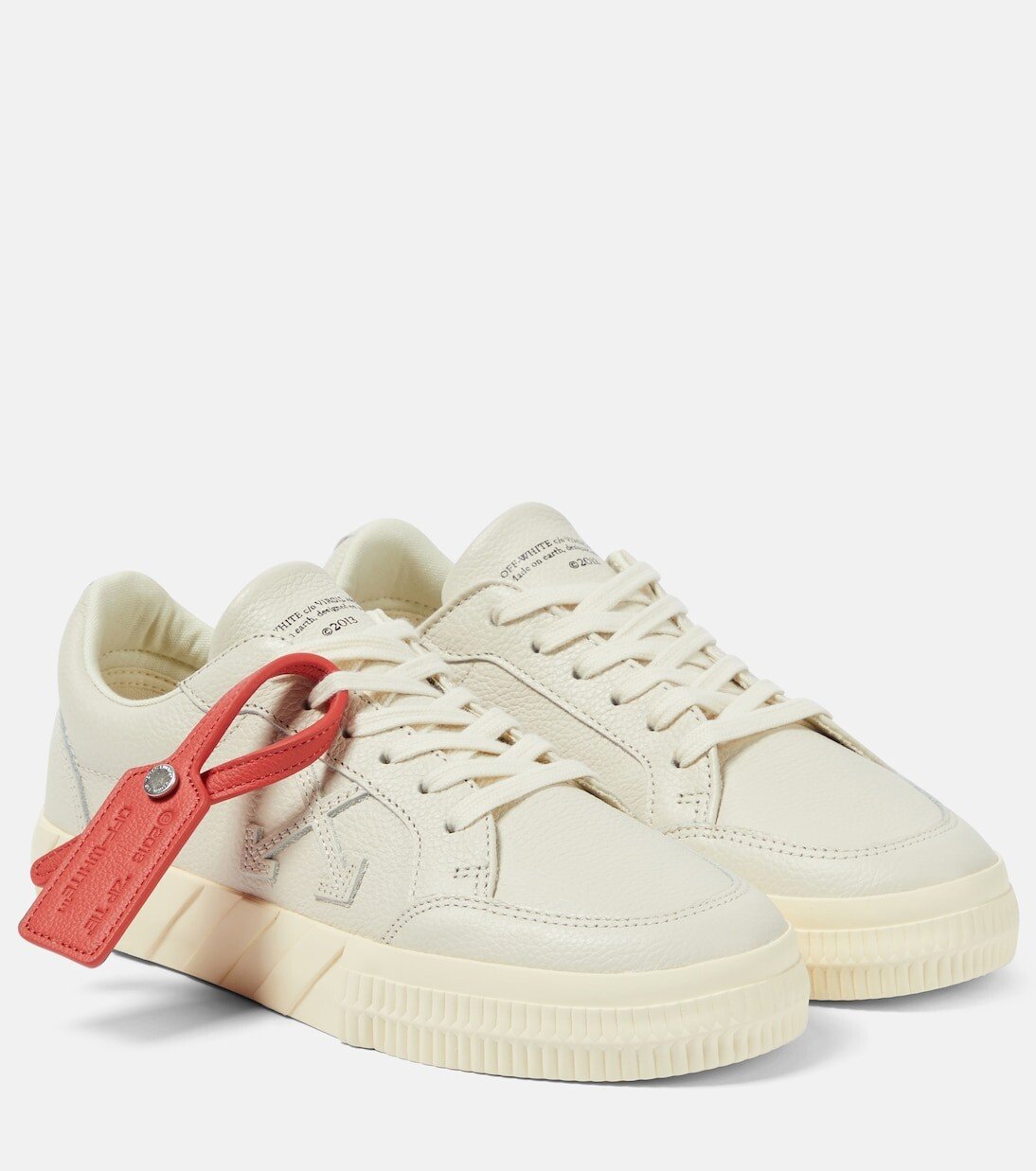 

Кроссовки из вулканизированной кожи Off-White, бежевый