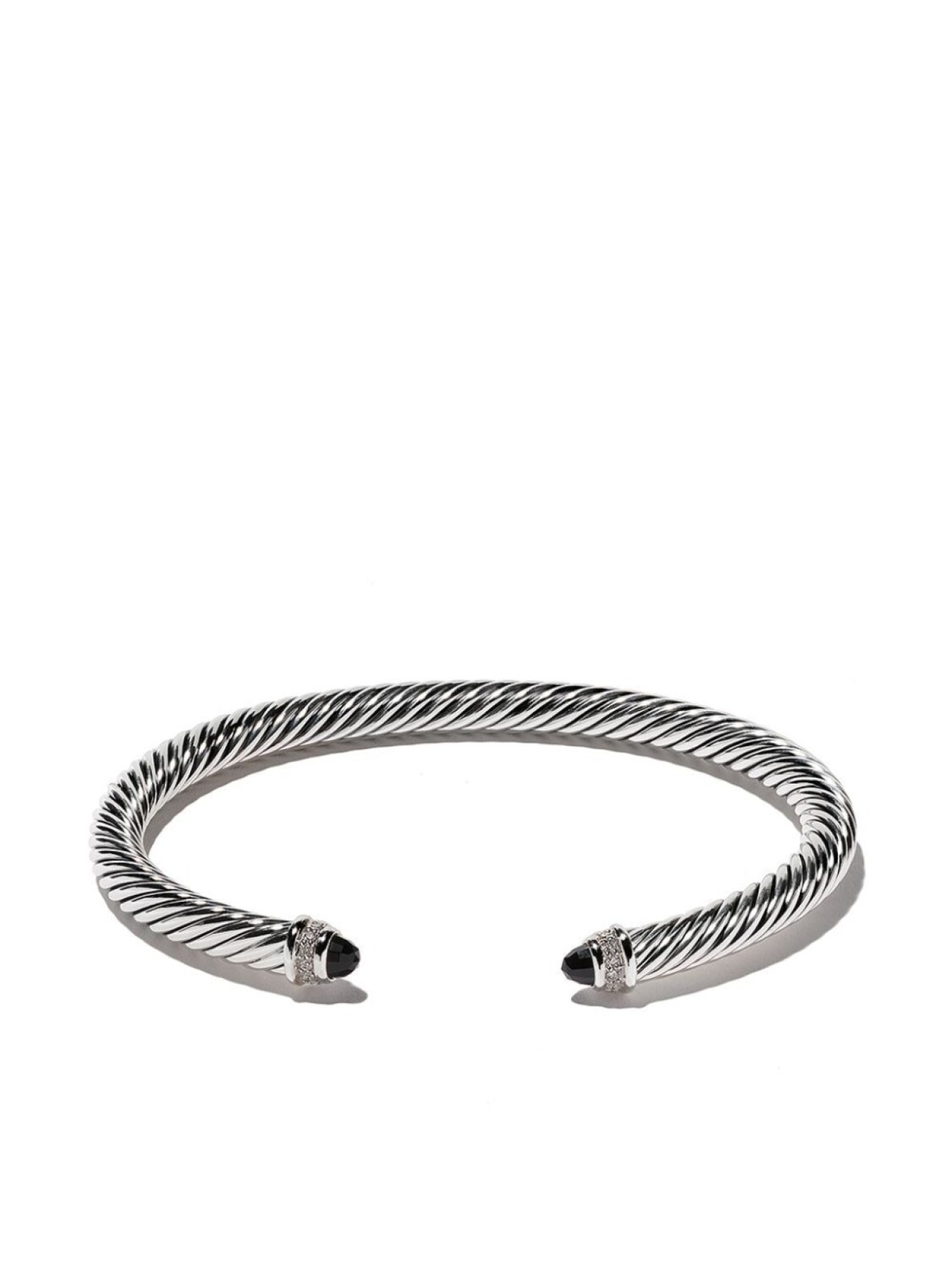 

Серебряный браслет Cable Classics с ониксом и бриллиантами David Yurman