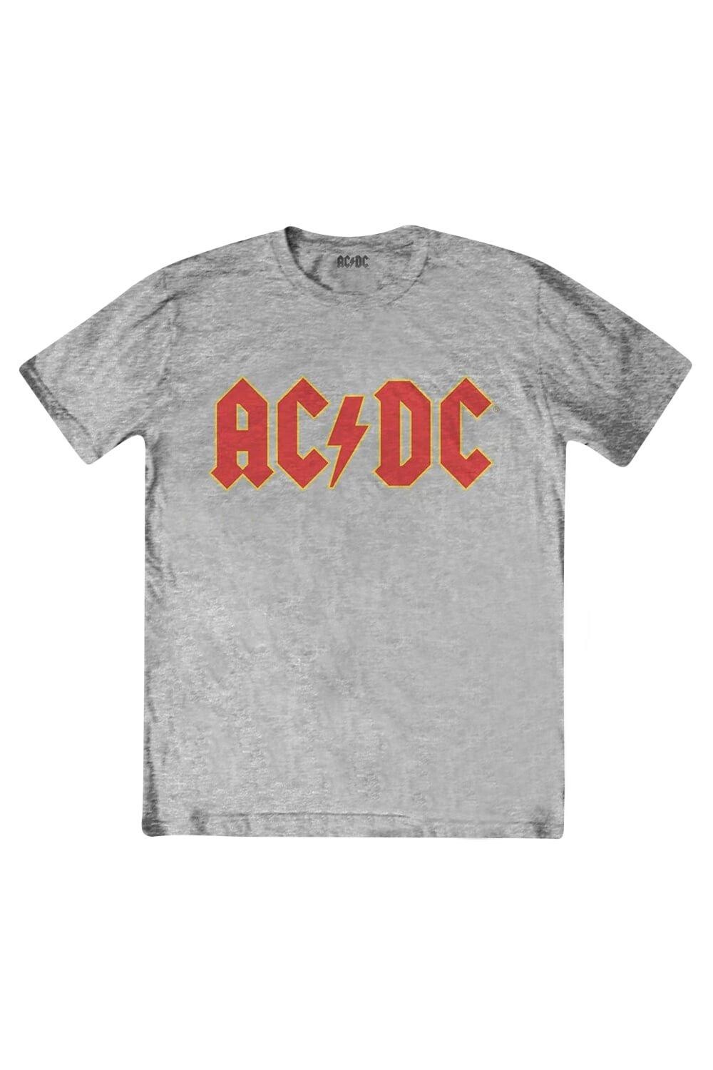 

Футболка с логотипом «Хезер» AC/DC, серый