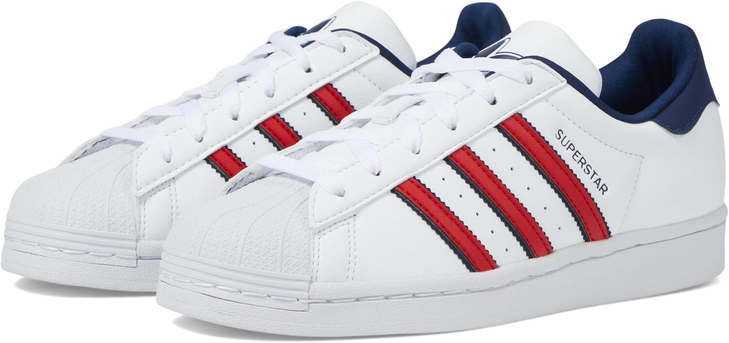 

Кроссовки Superstar adidas, цвет Footwear White/Better Scarlet/Night Indigo