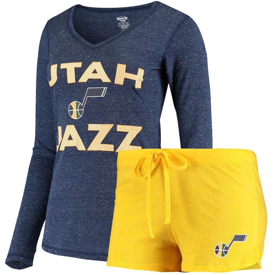 

Пижамный комплект Concepts Sport Utah Jazz, золотой