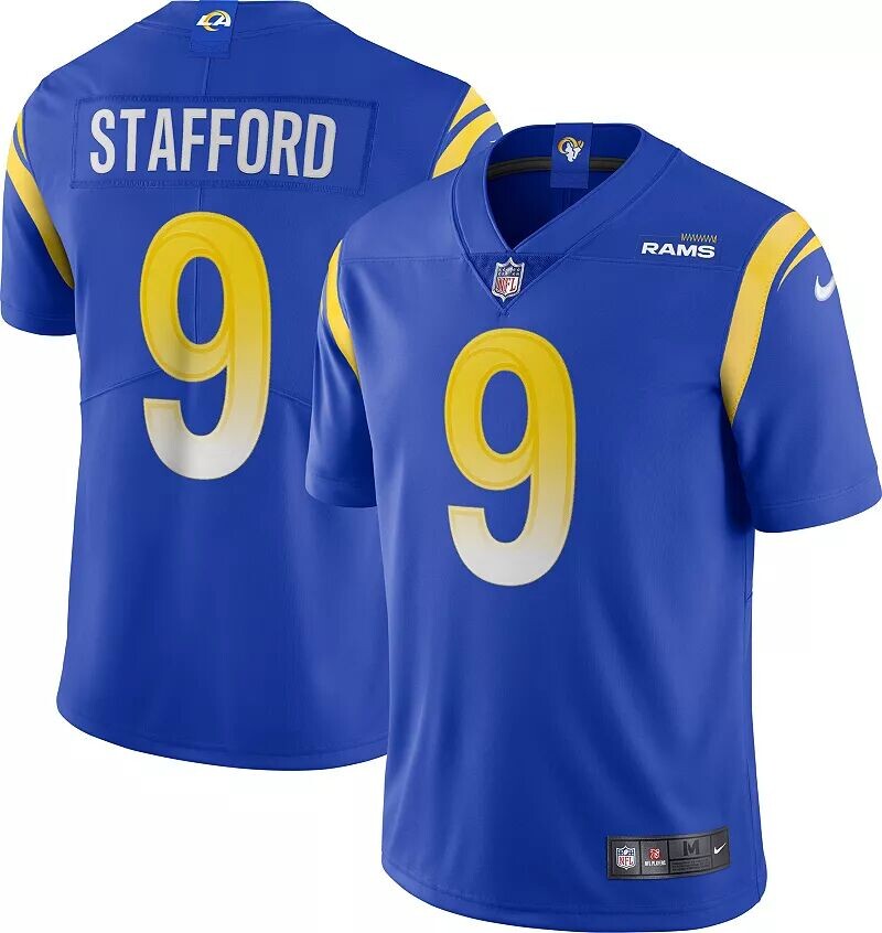 

Мужская футболка Nike Los Angeles Rams Matt Stafford #9 Vapor Limited Royal