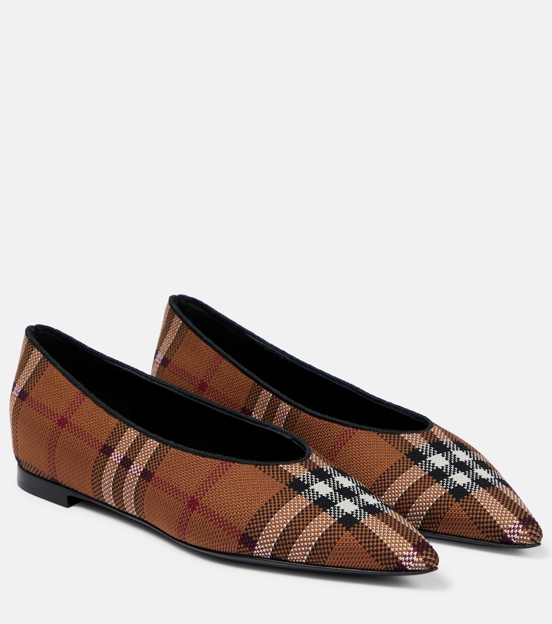 

Балетки в винтажную клетку Burberry, разноцветный