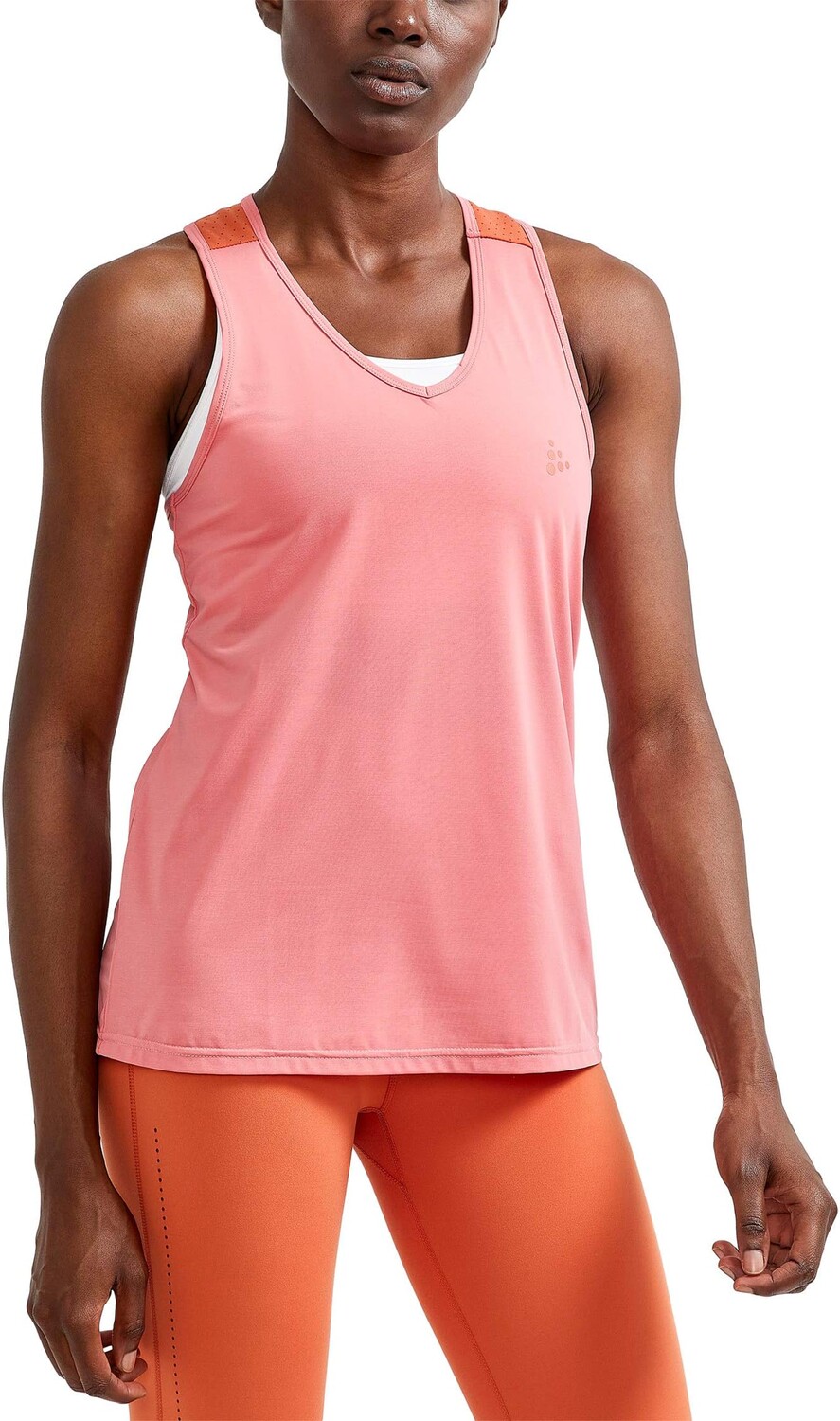 

Майка Craft ADV Charge Perforated Singlet, цвет Coral/Terracot