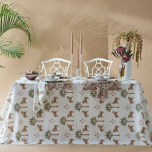 

Круглая скатерть Tiger Palm, 90 дюймов Matouk, цвет Multi