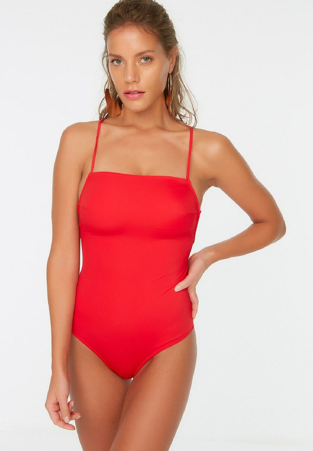 Купальный костюм Trendyol, красный купальный костюм trendyol