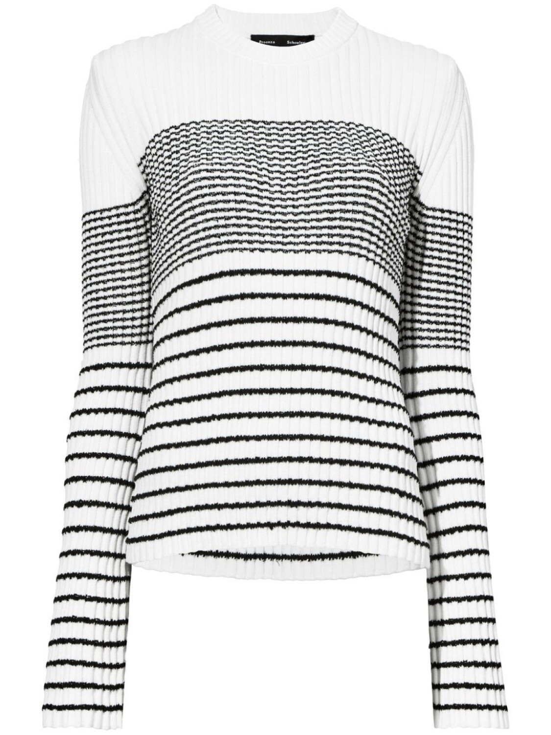 

Proenza Schouler striped flared-cuffs jumper, белый