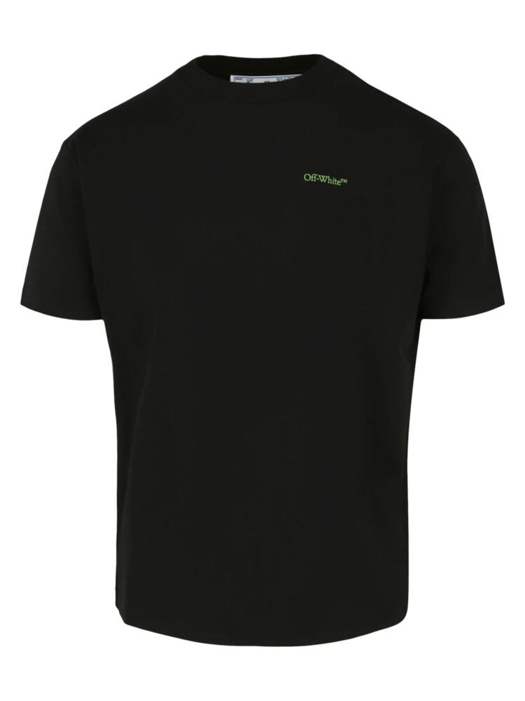

Футболка с круглым вырезом и логотипом Little Boy's Off-White, цвет Black Multi