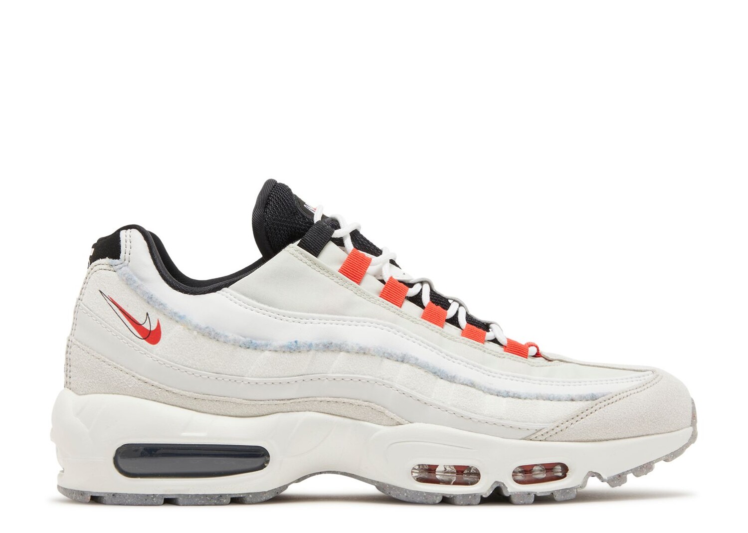 

Кроссовки Nike Air Max 95 Se 'Double Swoosh - Light Bone Habanero Red', белый