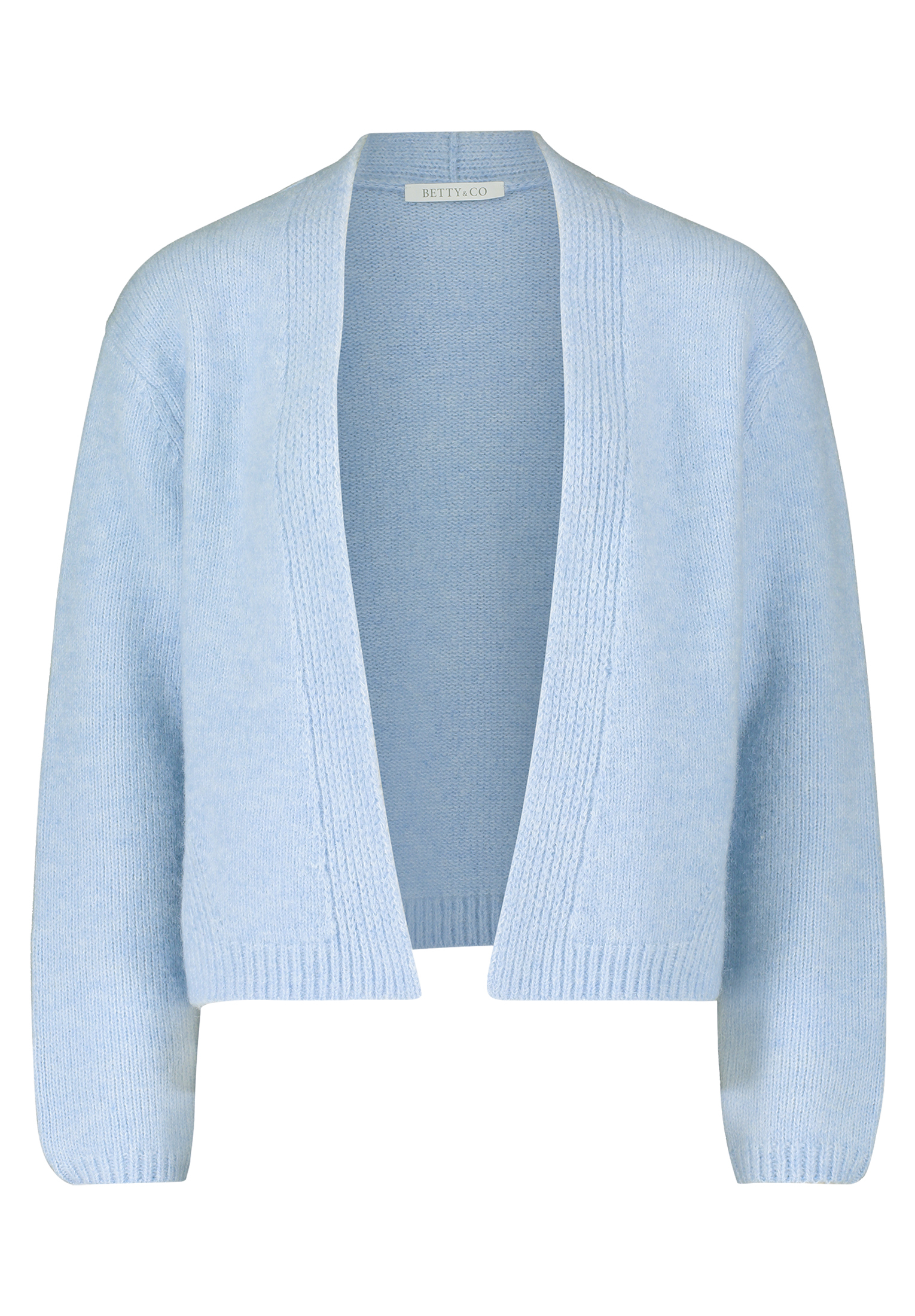 Кардиган BETTY & CO Strick ohne Verschluss, цвет Light Blue Melange вязаный свитер betty barclay цвет patch light blue light blue