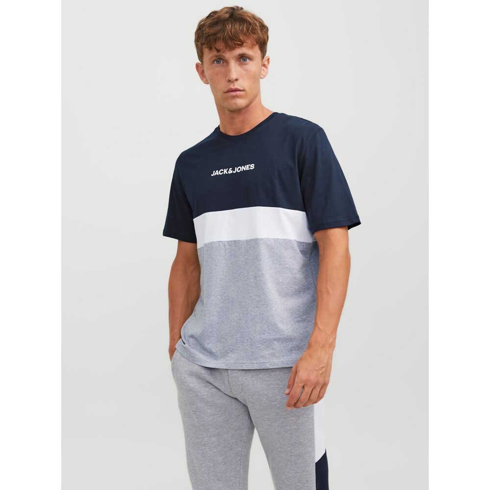 

Футболка с коротким рукавом Jack & Jones Reid Blocking, синий