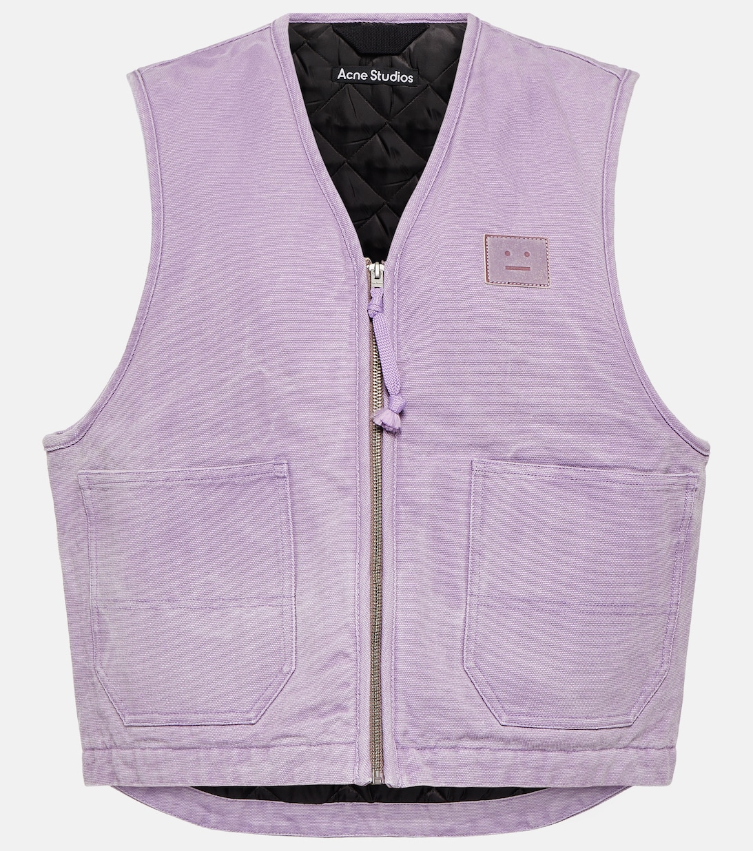 Джинсовая куртка без рукавов ACNE STUDIOS, фиолетовый