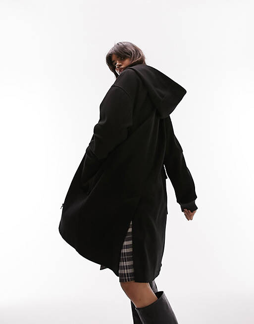 

Черный дафлкот Topshop