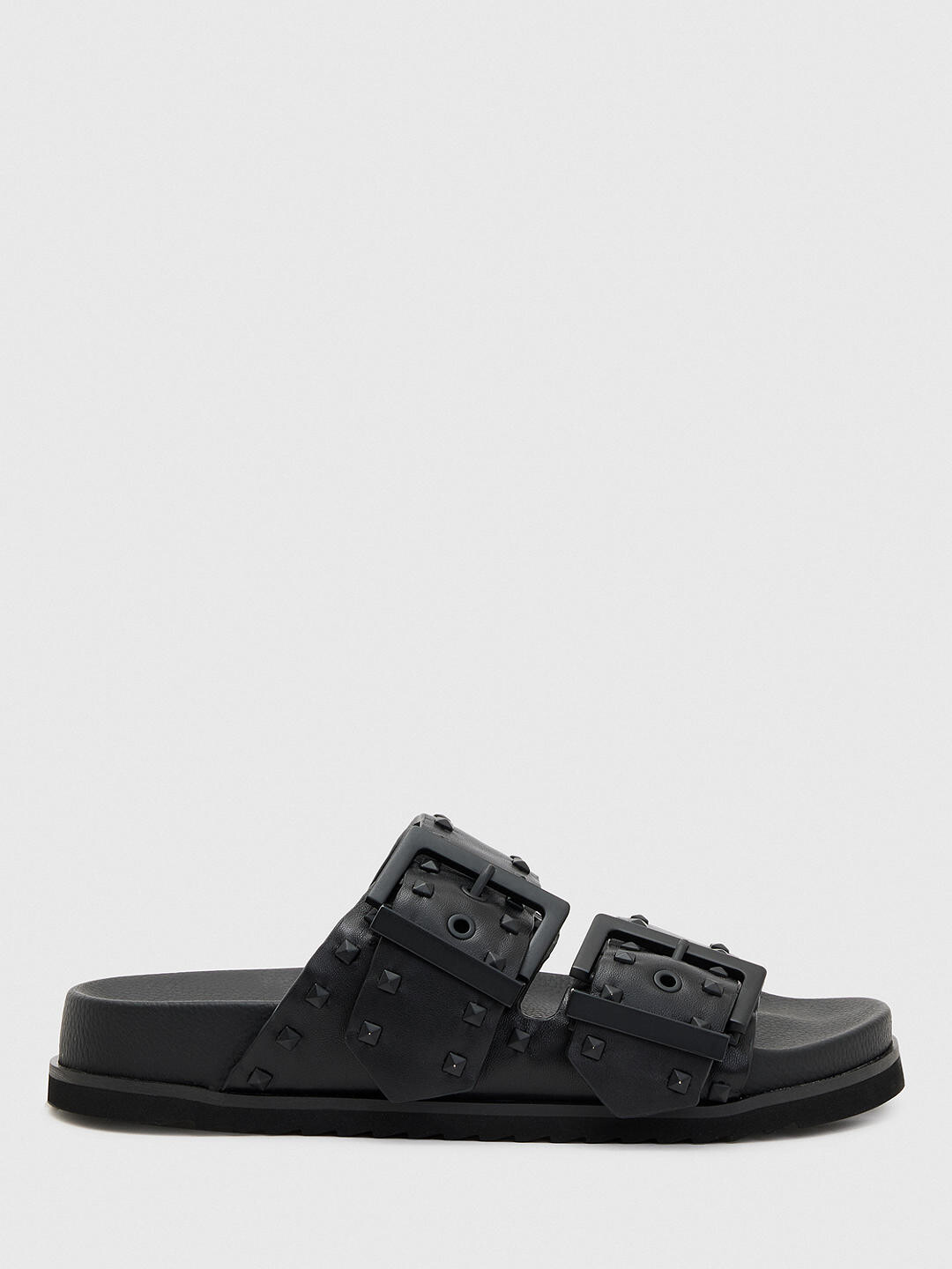 

AllSaints Sian Кожаные шлепанцы с шипами, черные
