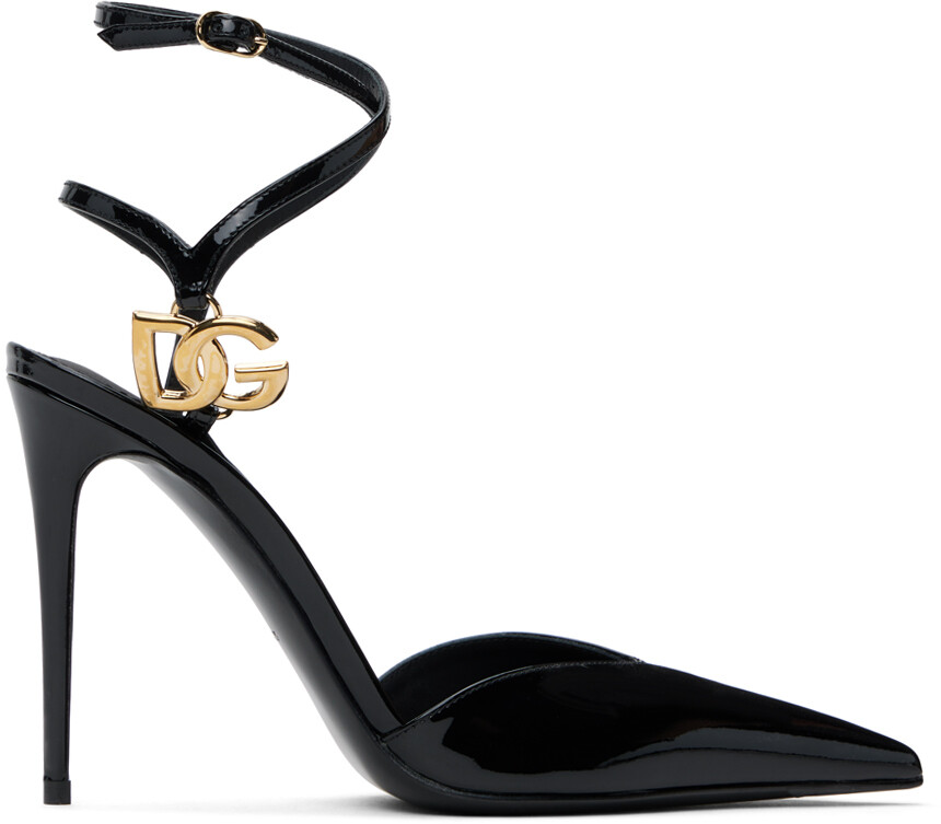 

Черные туфли на каблуке лолло Dolce&Gabbana