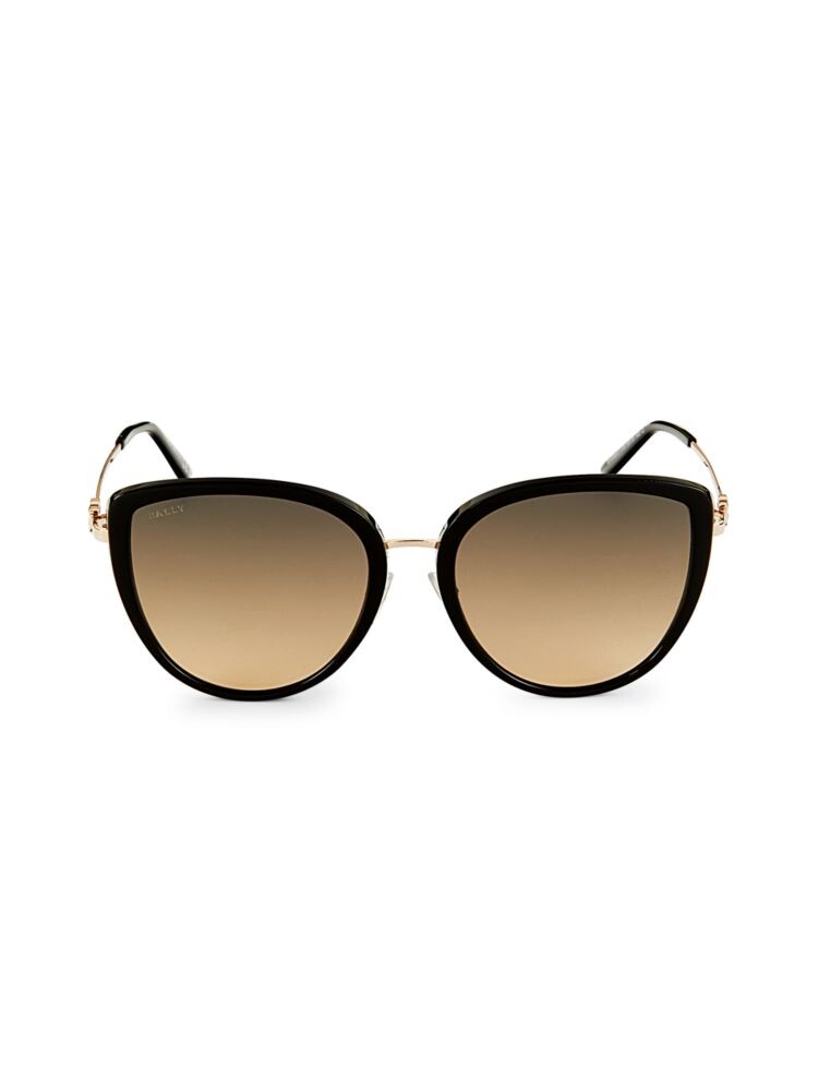 

Солнцезащитные очки «кошачий глаз» 58MM Bally, черный