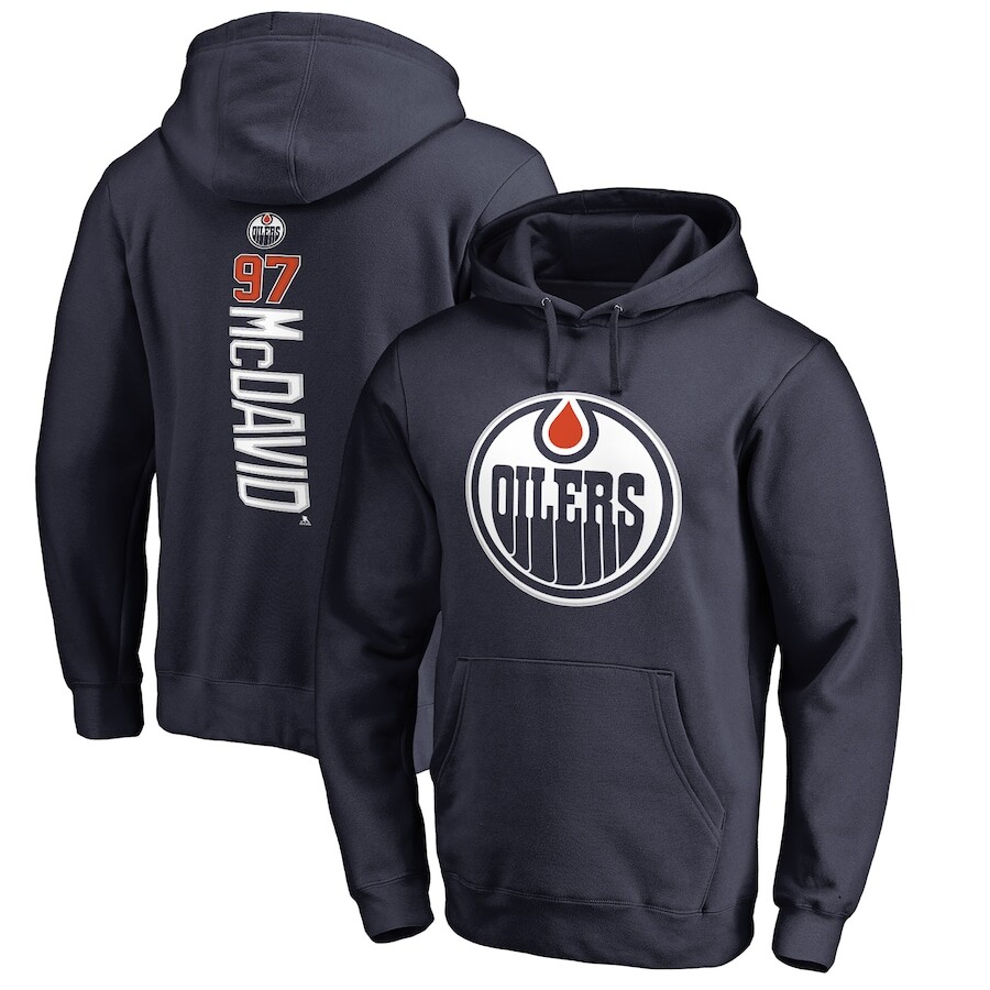 

Пуловер с капюшоном Fanatics Branded Edmonton Oilers, нави