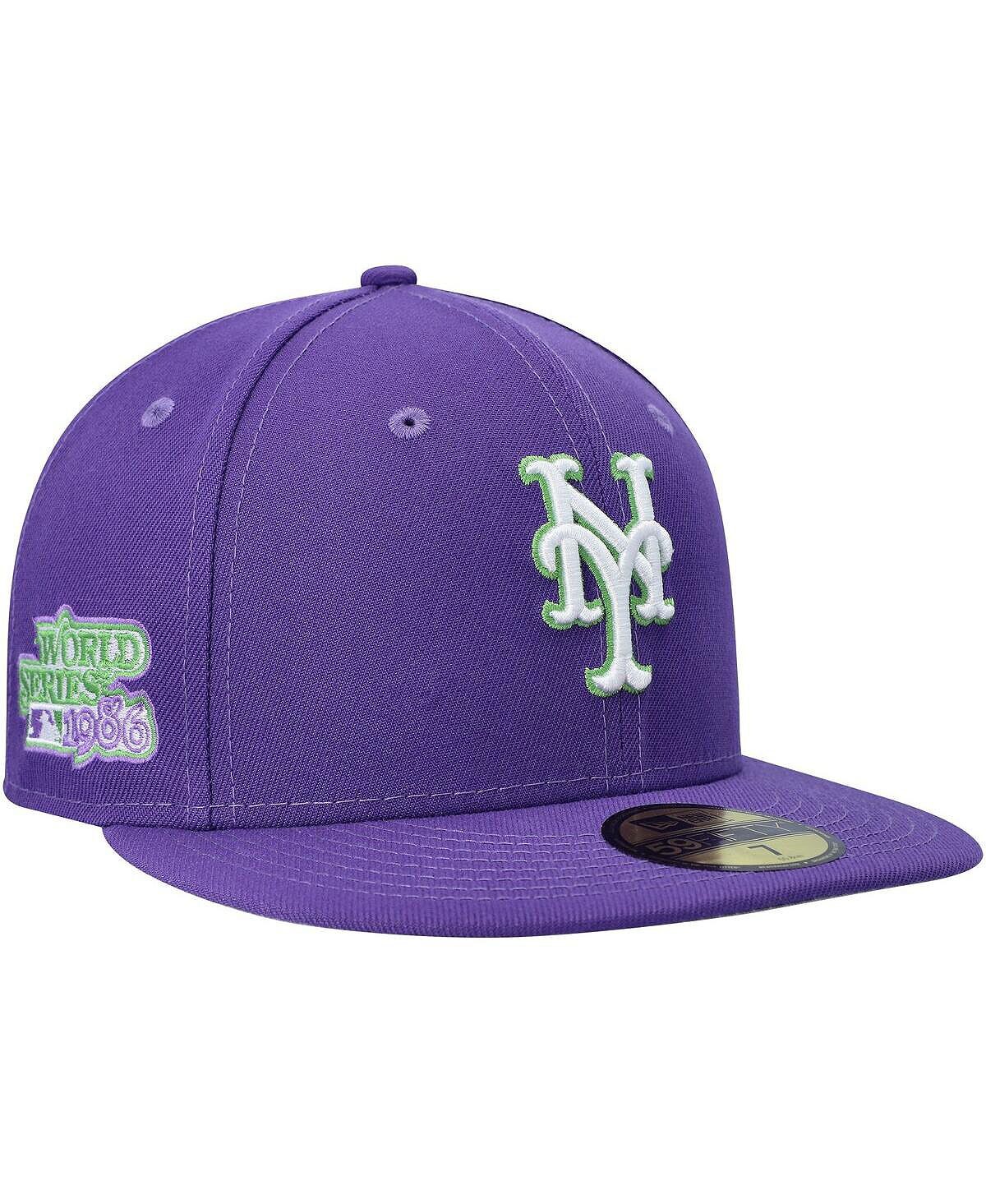 

Мужская фиолетовая приталенная шляпа New York Mets Lime 59FIFTY New Era