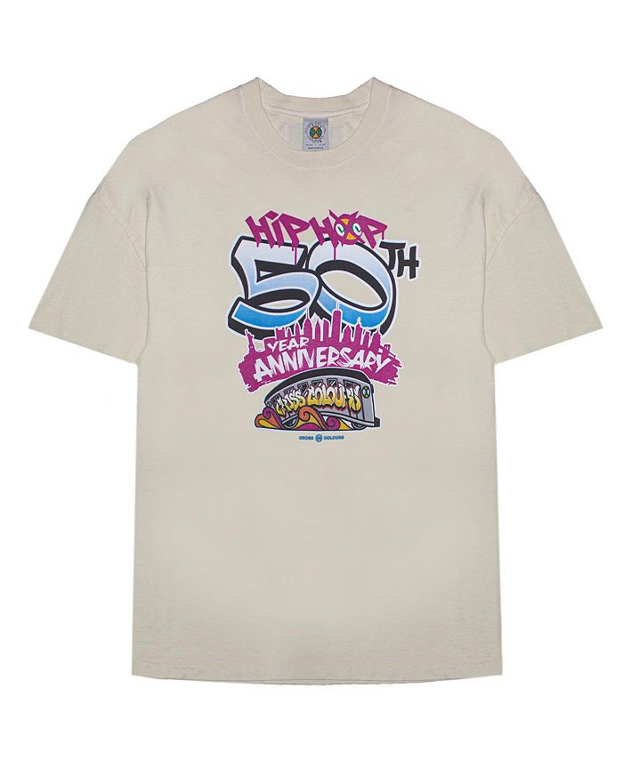 Мужская юбилейная футболка CXC в стиле хип-хоп Cross Colours, тан/бежевый