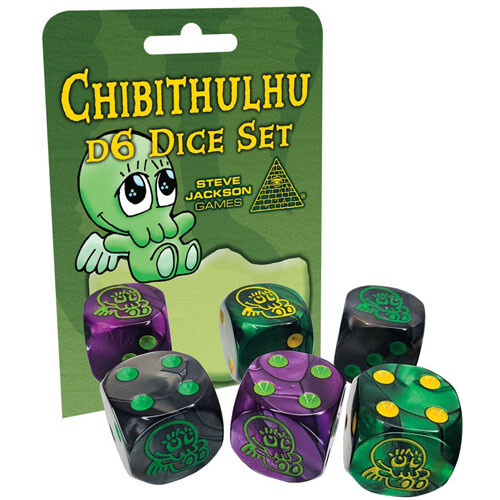 

Аксессуары Steve Jackson Games Chibithulhu d6 Dice Set (6)