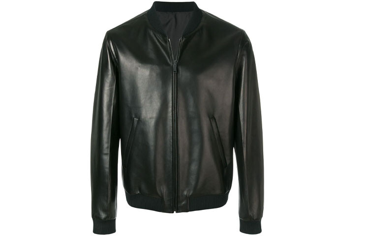 

PRADA Мужская кожаная куртка, цвет Black