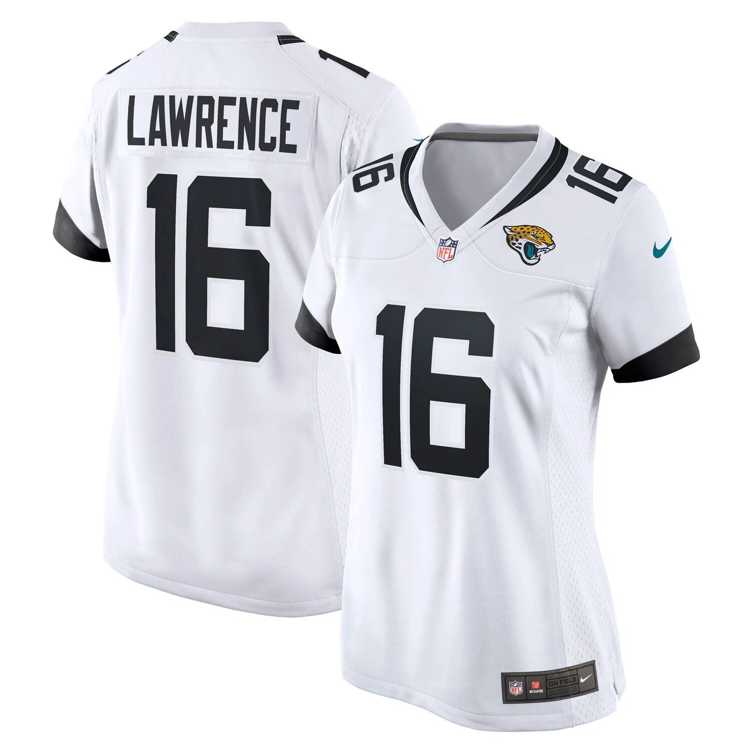 

Женское джерси Nike Trevor Lawrence White Jacksonville Jaguars драфта НФЛ 2021 года, выбранное в первом раунде Nike