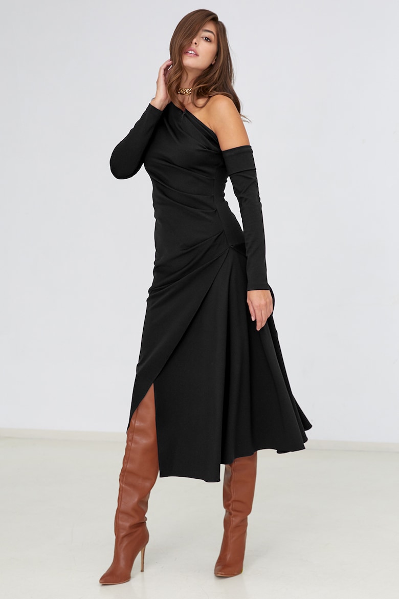 Асимметричное платье Melrose Alina Cernatescu, черный