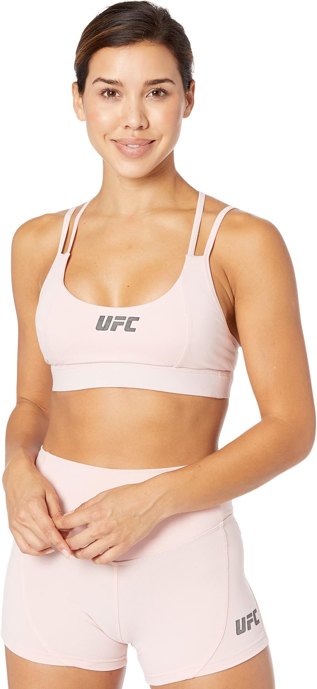 Спортивный бюстгальтер с ремешками UFC, цвет Blushing Rose пуловер на молнии 1 4 с длинными рукавами ufc цвет blushing rose