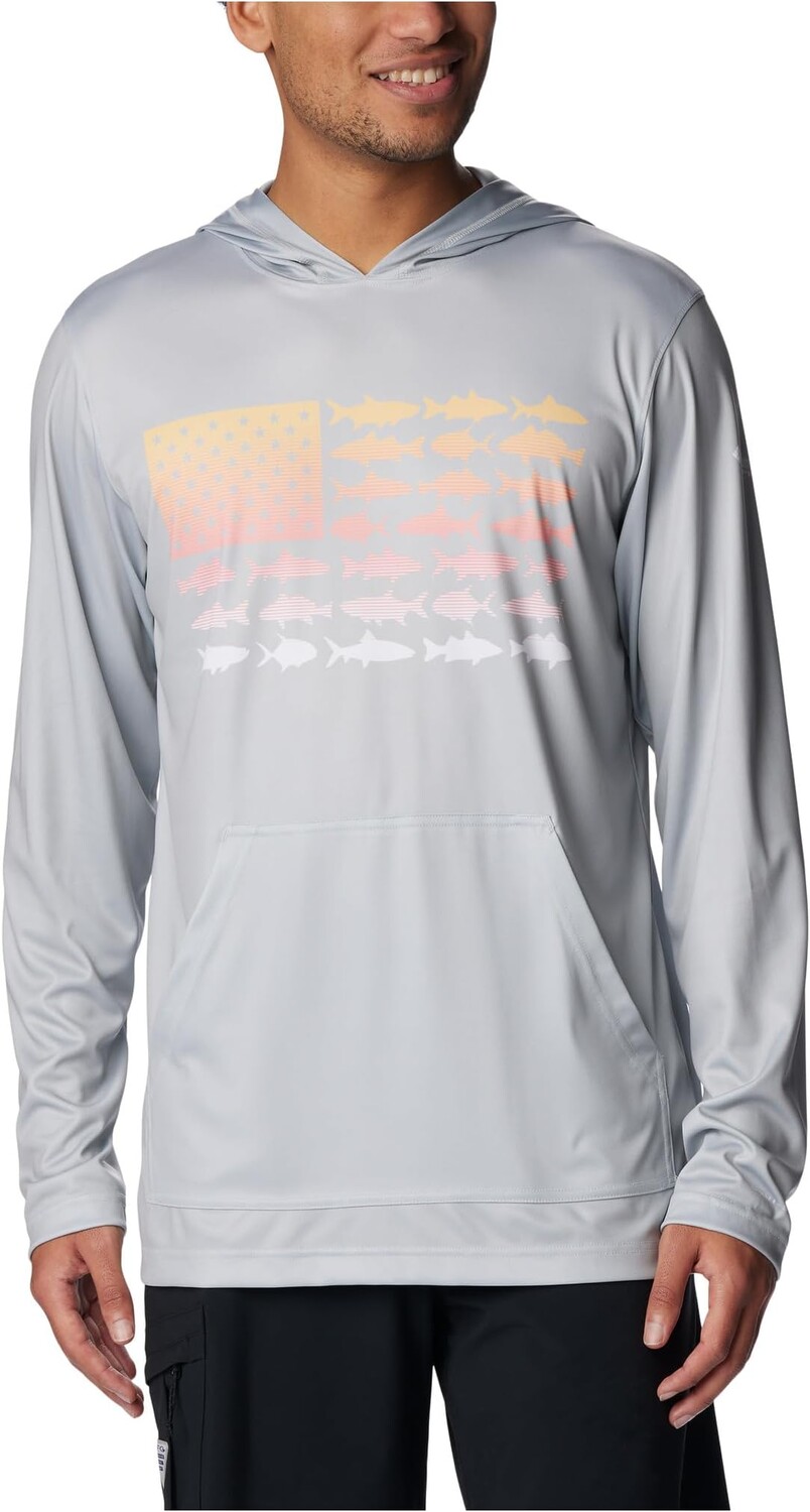 

Толстовка с флагом Terminal Tackle PFG Fish Columbia, цвет Cool Grey/White Inshore Fish