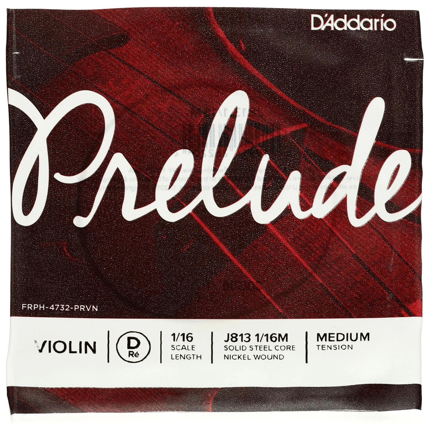 

D'Addario J813 Prelude Скрипка D Струна - размер 1/16