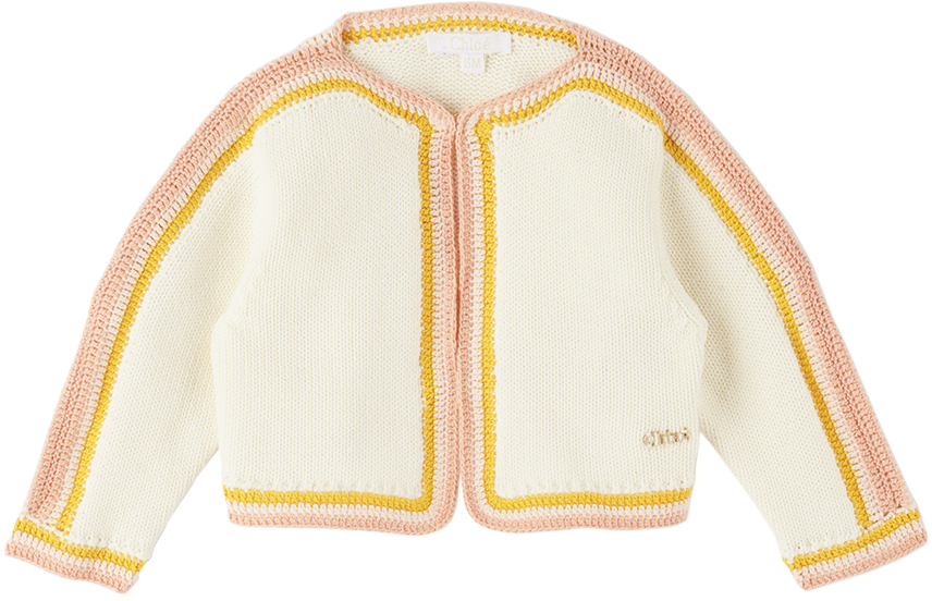 

Кардиган Baby Off-White в полоску с отделкой Chloe