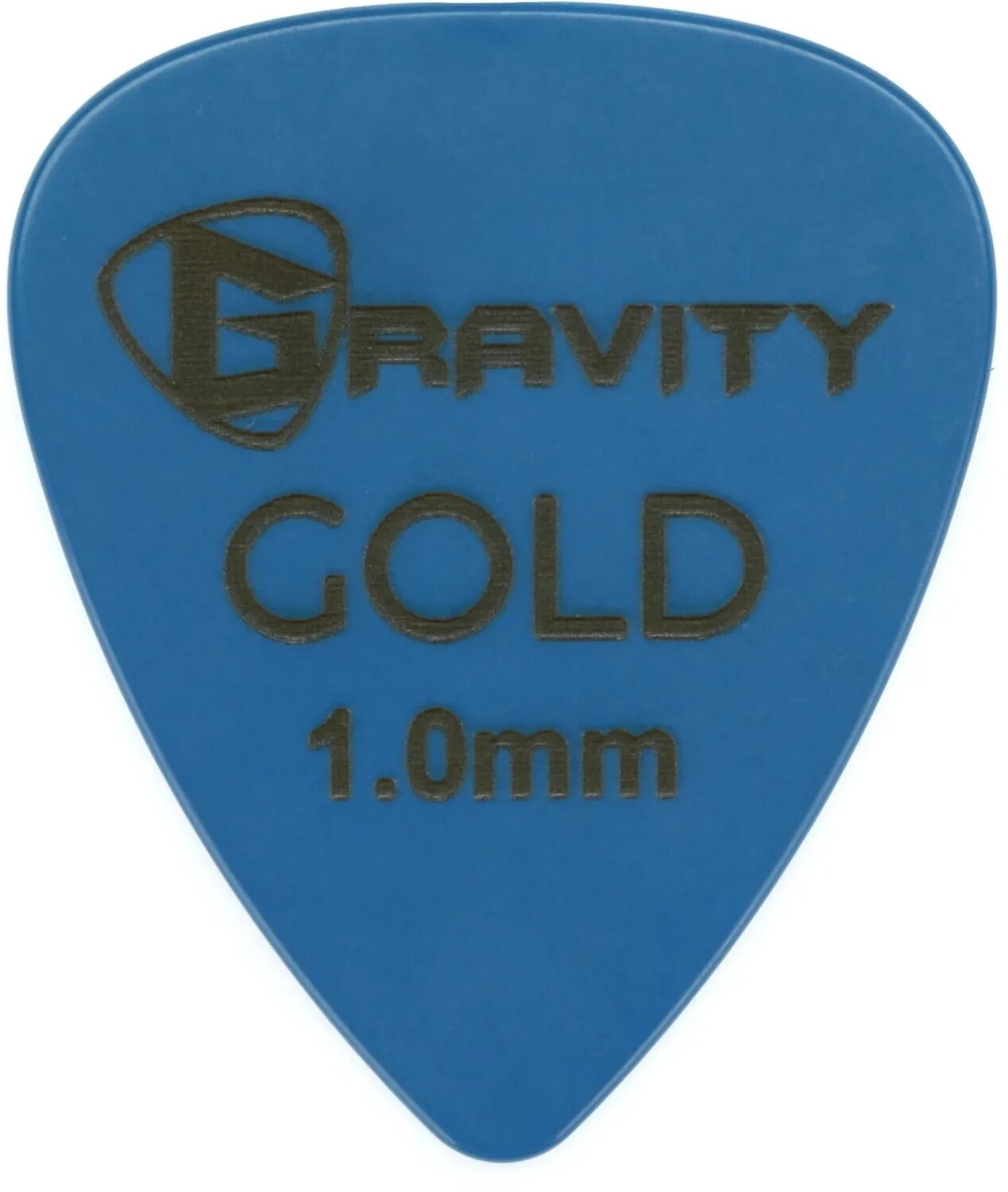 

Gravity Picks Цветное золото Традиционный медиатор каплевидной формы - синий 1,0 мм