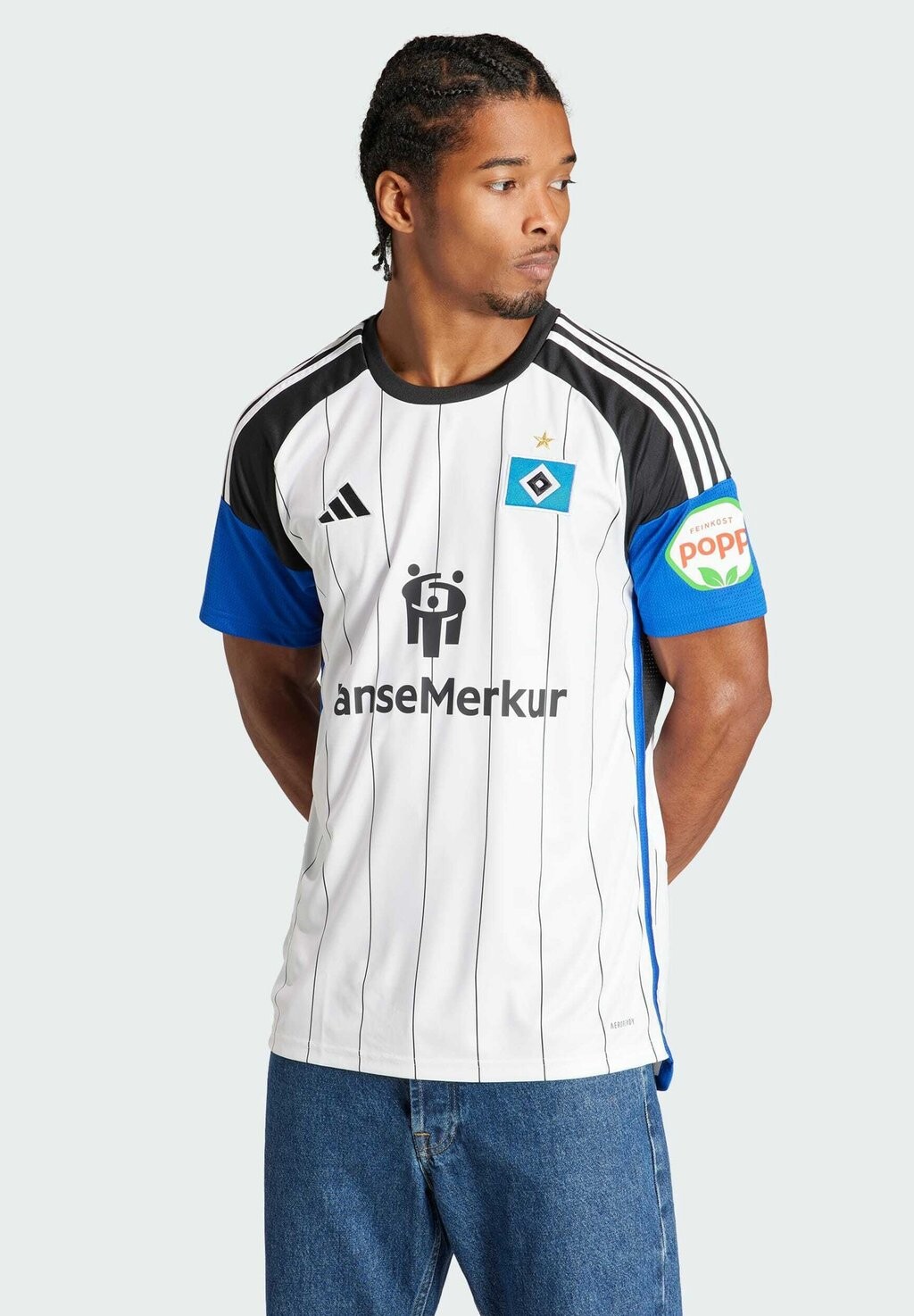 

Футболка Hamburger Sv 23/24 Home Club Adidas, белый
