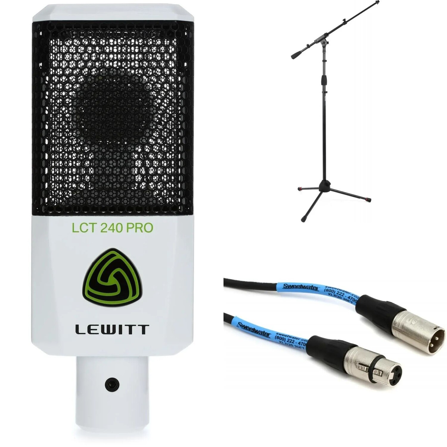

Конденсаторный микрофон Lewitt LCT 240 PRO Value Pack с амортизатором, стойкой и кабелем — белый