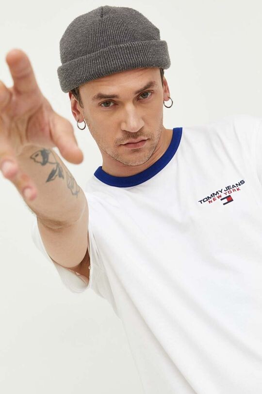 

Хлопковая футболка Tommy Jeans, белый