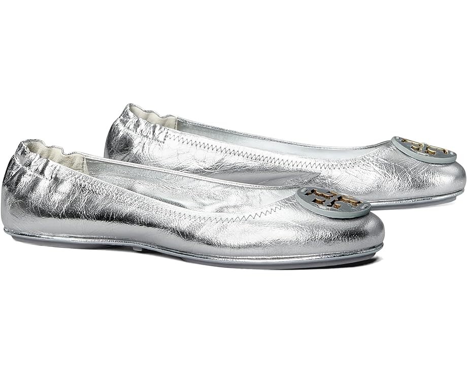 

Балетки Tory Burch Minnie Travel Ballet Flat, цвет Silver 1