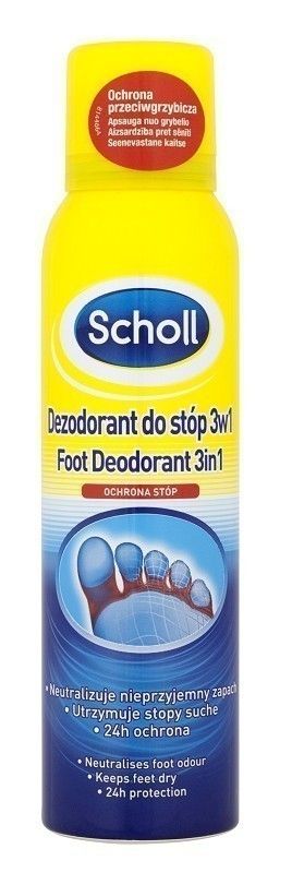 Scholl Fresh Step 3w1 дезодорант для ног, 150 ml scholl fresh step освежающий дезодорант для ног 150 мл