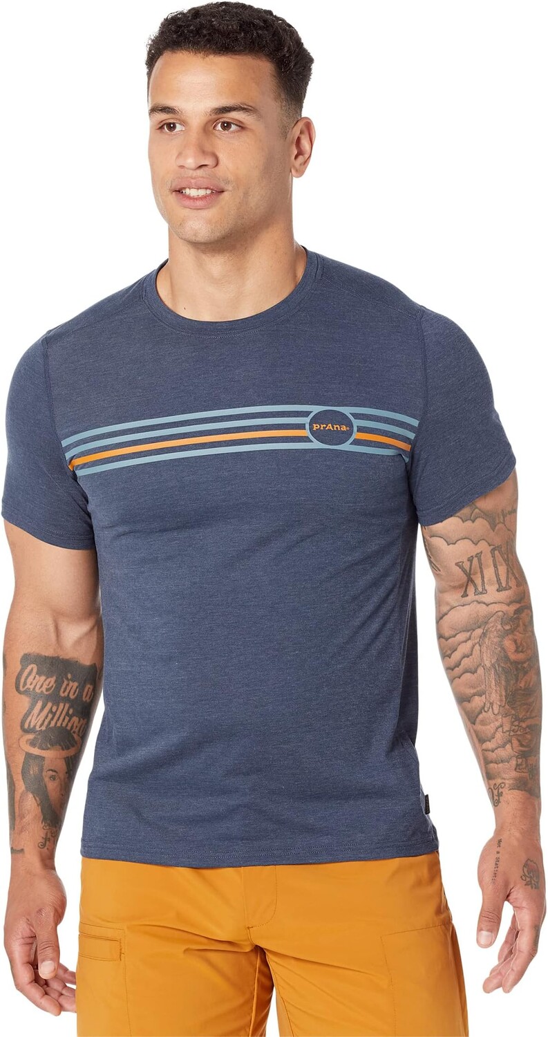 

Графика Prospect Heights с коротким рукавом Prana, цвет Nautical Multi Stripe