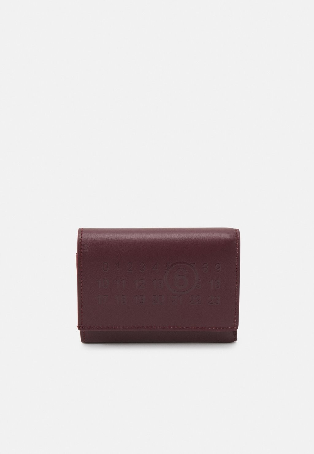 

Кошелек MM6 Maison Margiela КОШЕЛЕК LABEL LOGO TRIFOLD, портвейн бордо