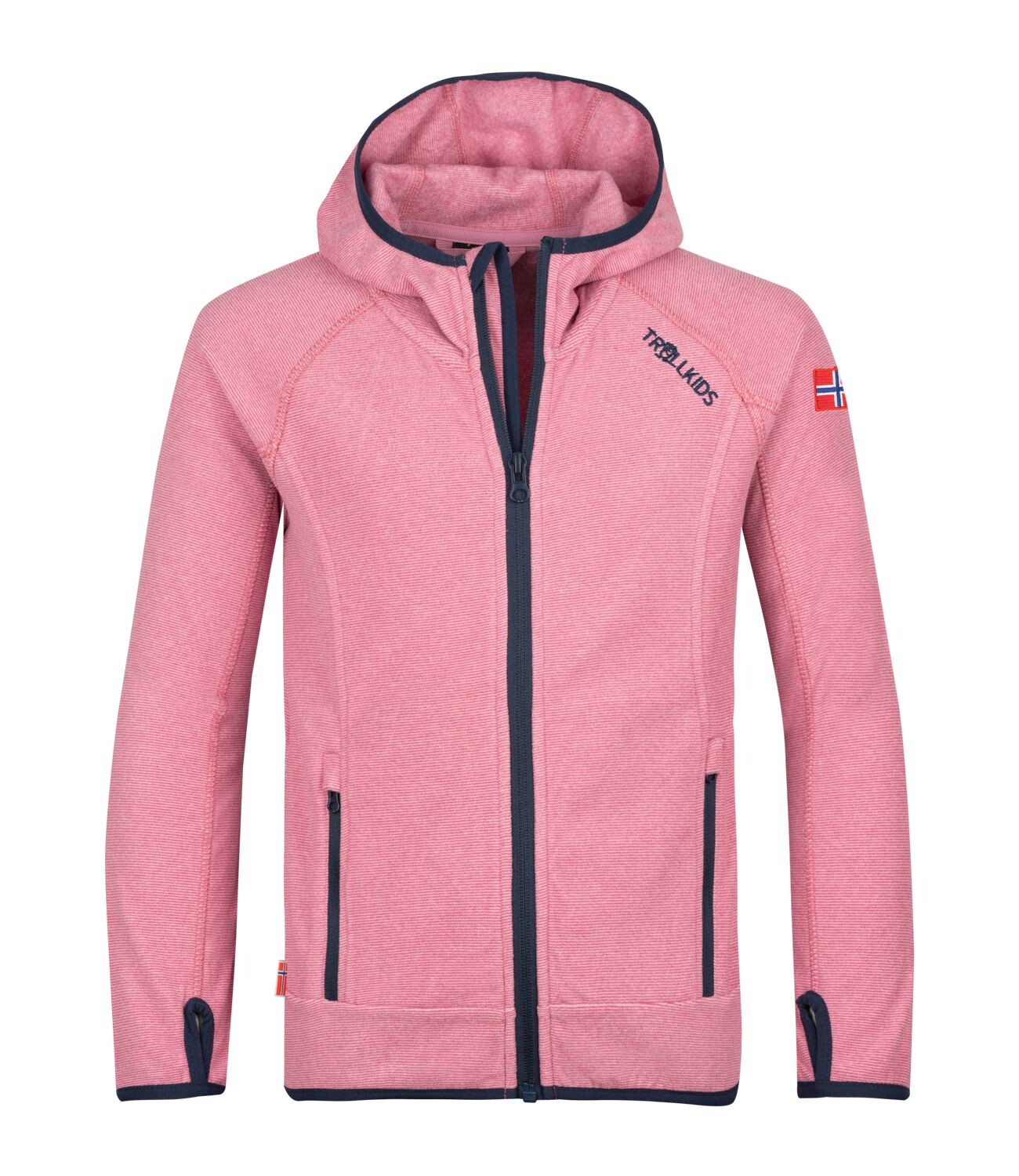 

Флисовая куртка Trollkids Fleece Jacke Sandefjord, цвет Lila/Marineblau