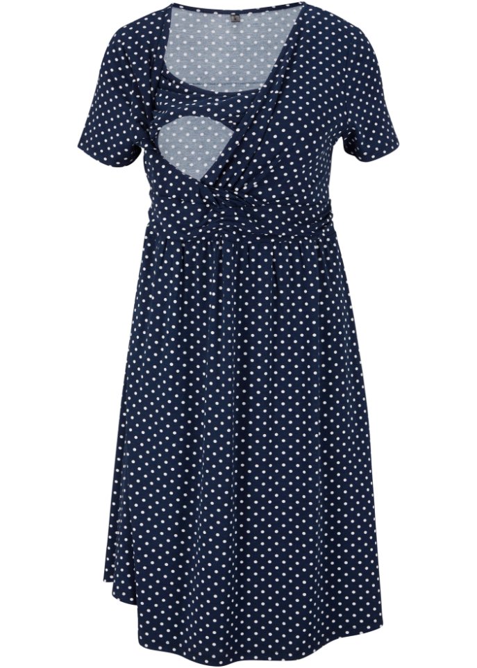 Платье для кормления/платье для беременных в горошек Bpc Bonprix Collection, синий