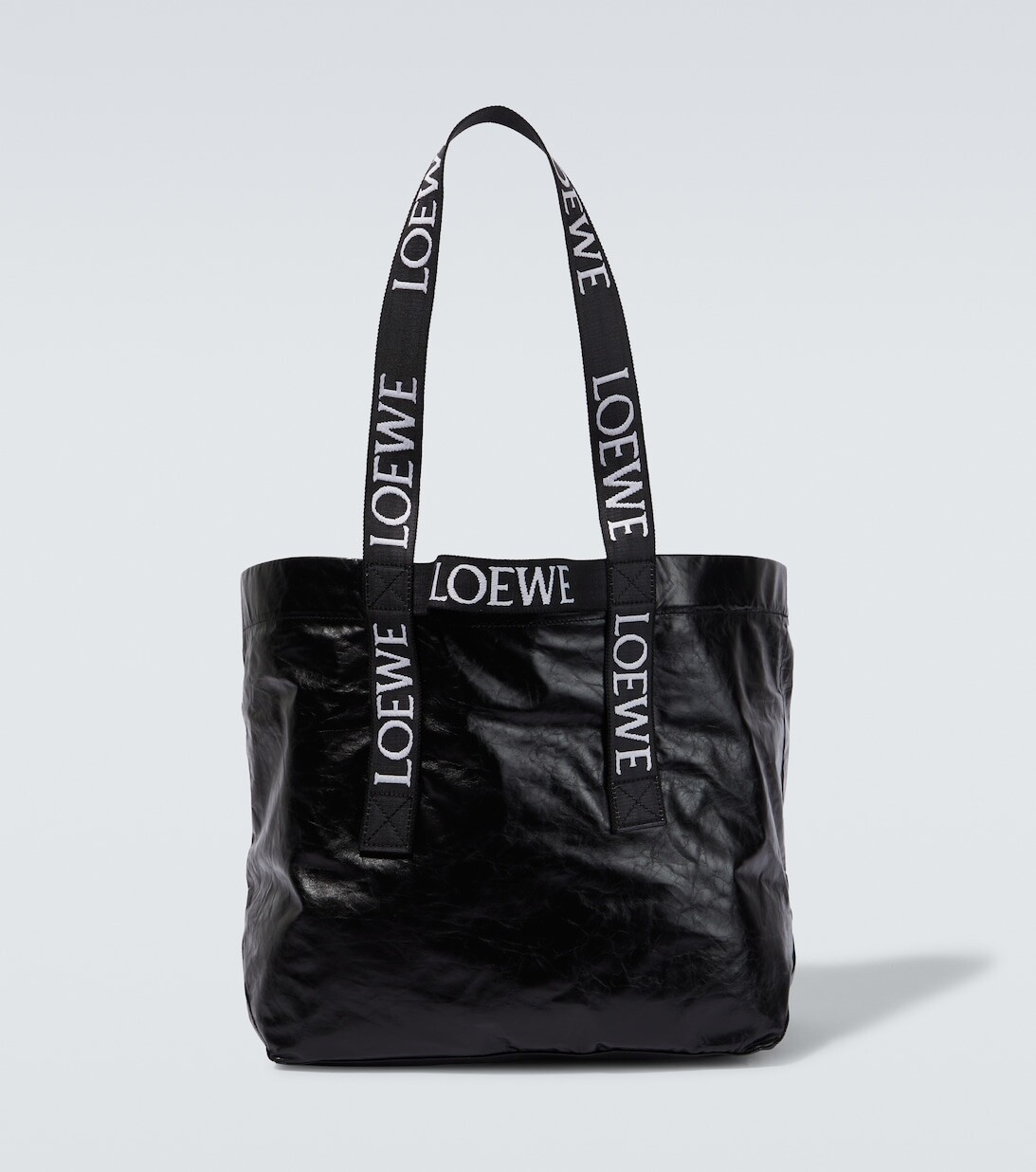 

Сумка-тоут Fold Shopper из кожи Loewe, черный