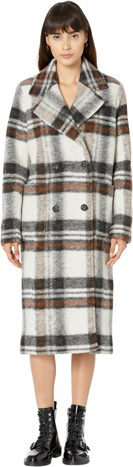 

Пальто Esme в клетку AllSaints, цвет Black/White/Brown