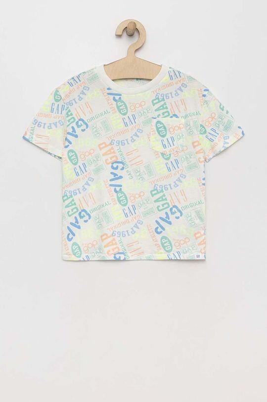 

Детская хлопковая футболка GAP, мультиколор
