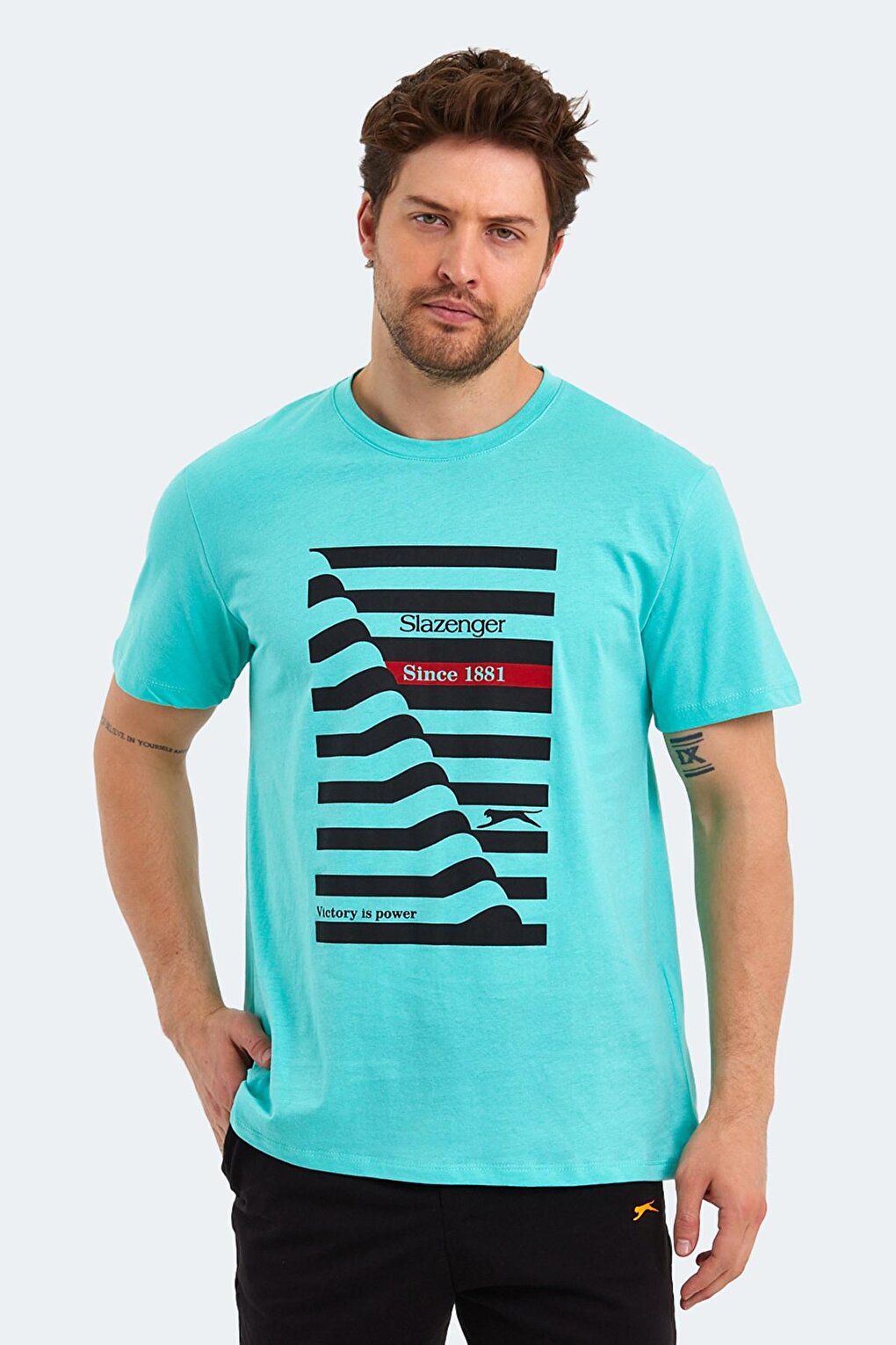 цена Мужская футболка KATELL OVER мятная SLAZENGER