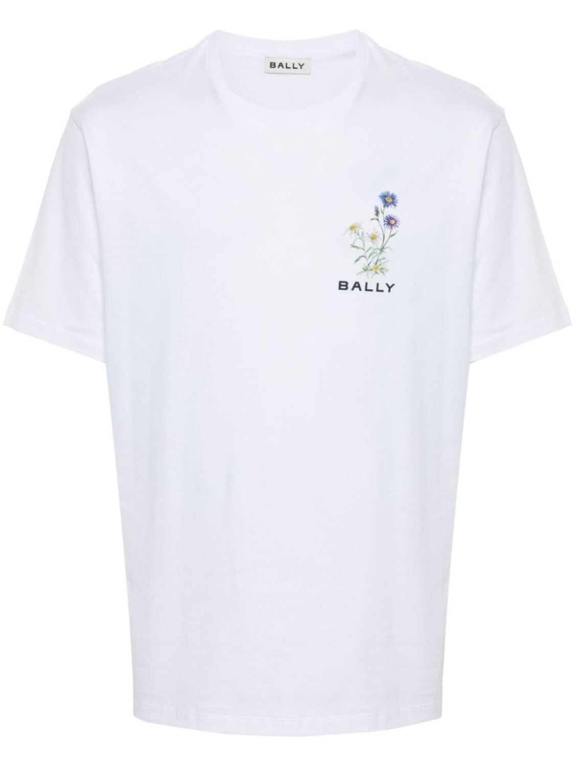 

Bally футболка из органического хлопка с цветочным принтом, белый