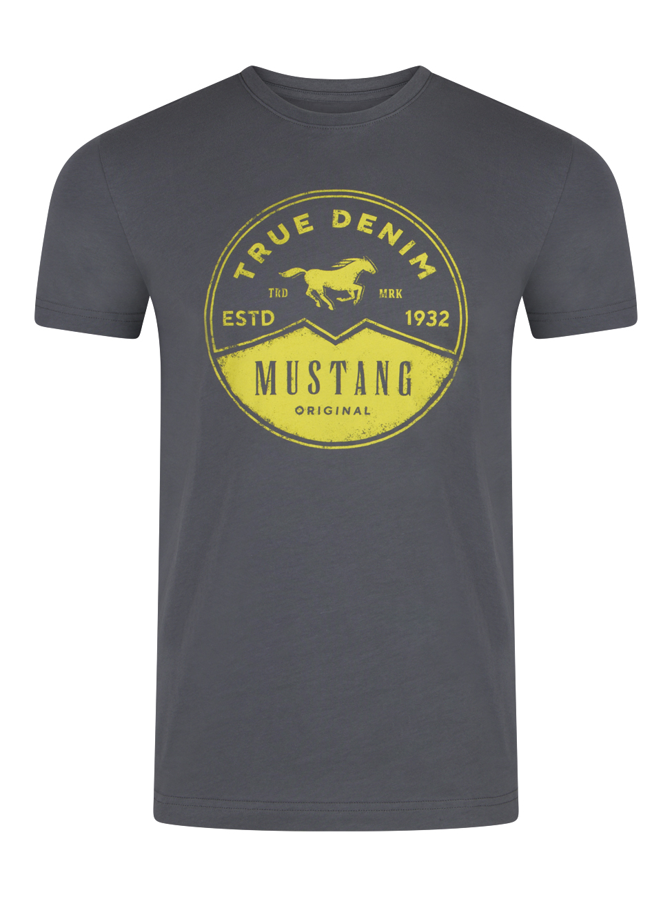 Футболка Mustang Basic Print Tee, серый