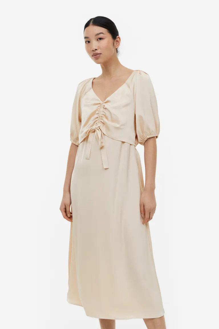 

Платье для кормления на шнуровке H&M, бежевый